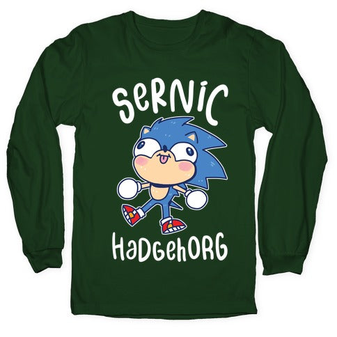 Derpy Sonic Sernic Hadgehorg Longsleeve Tee